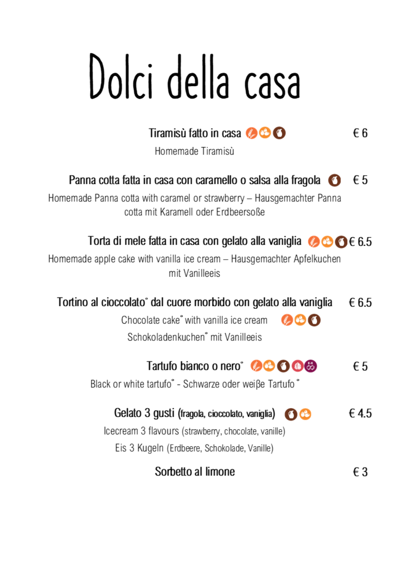 Dolci della Casa