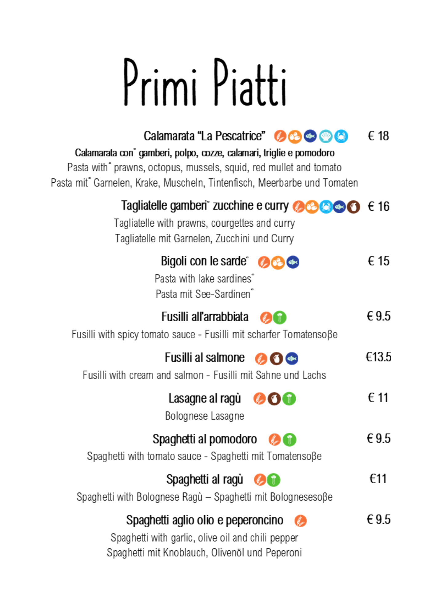 Primi Piatti