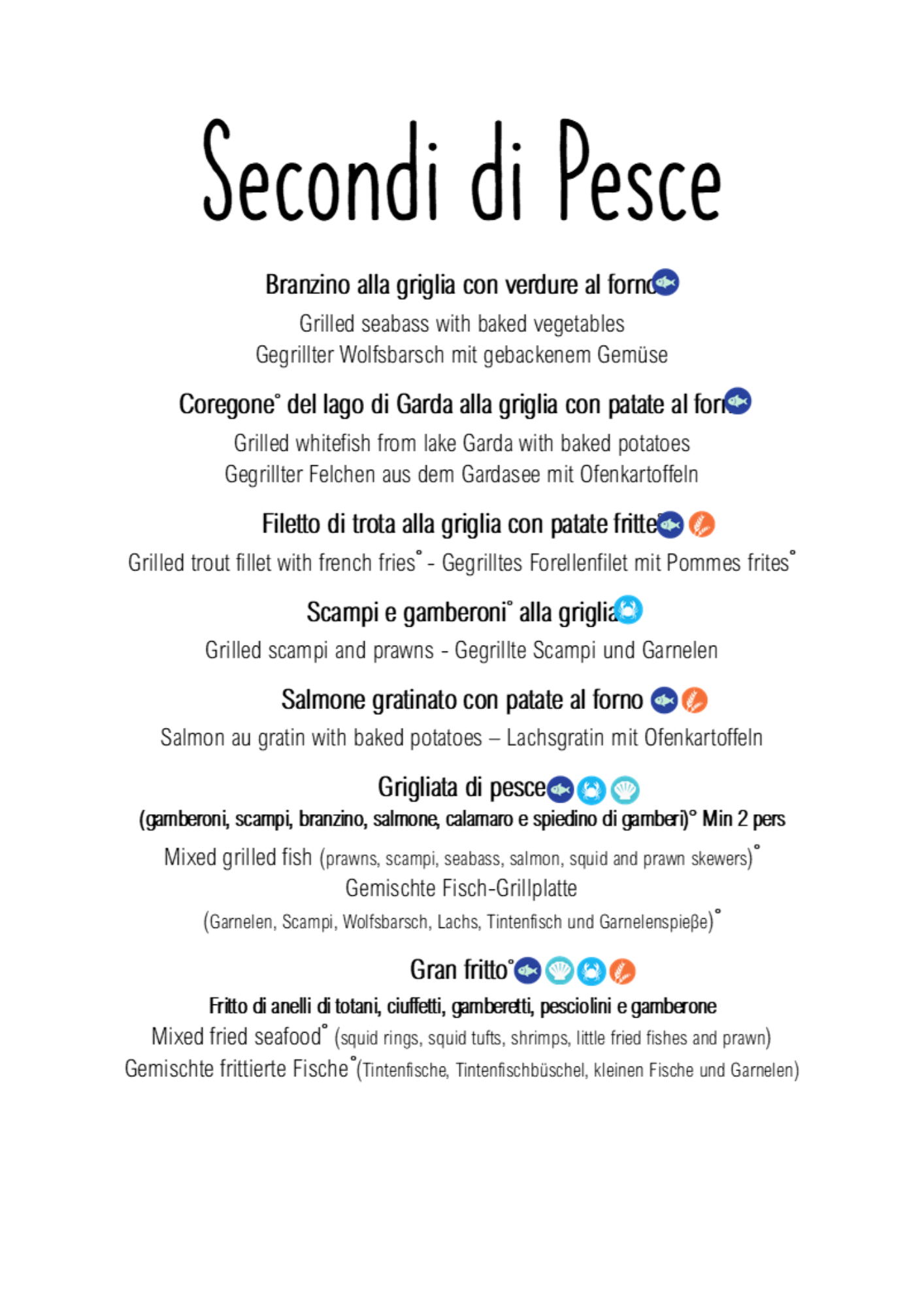 Secondi di Pesce